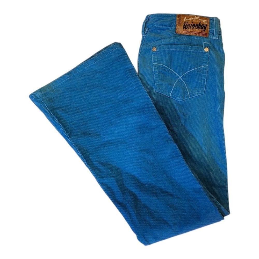 Y2K Vintage Unionbay Low‎ Rise Corduroy Flares Indie Rare Color Juniors 9